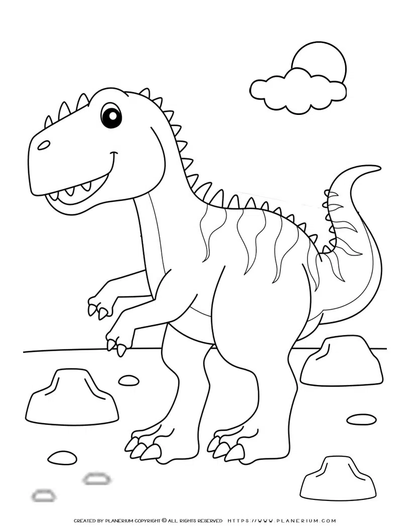 Dinosaur coloring page