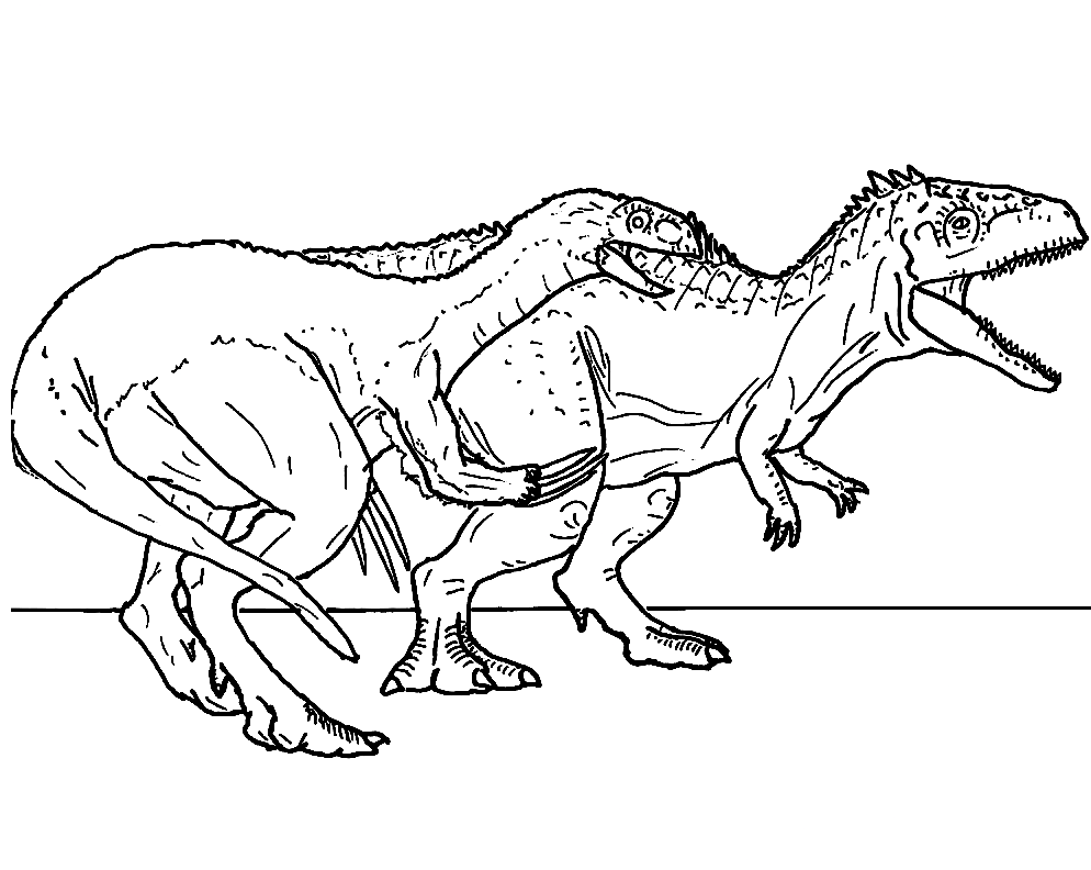 Giganotosaurus coloring pages printable for free download