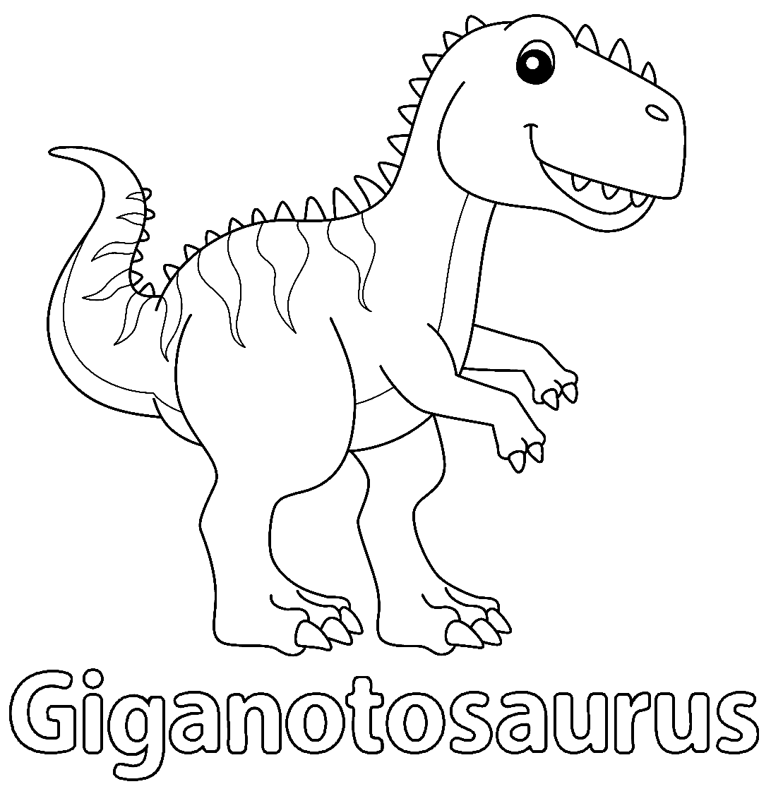 Giganotosaurus coloring pages printable for free download