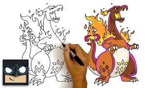 How to draw gigantaax charizard pokeon sword and shield