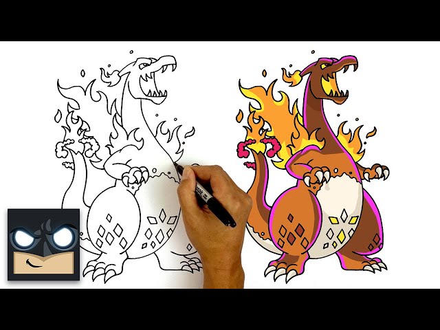 How to draw gigantaax charizard pokeon sword and shield