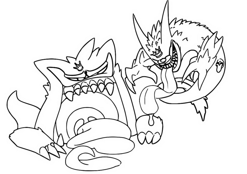 Coloring page pokãmon gengar gengar king boo