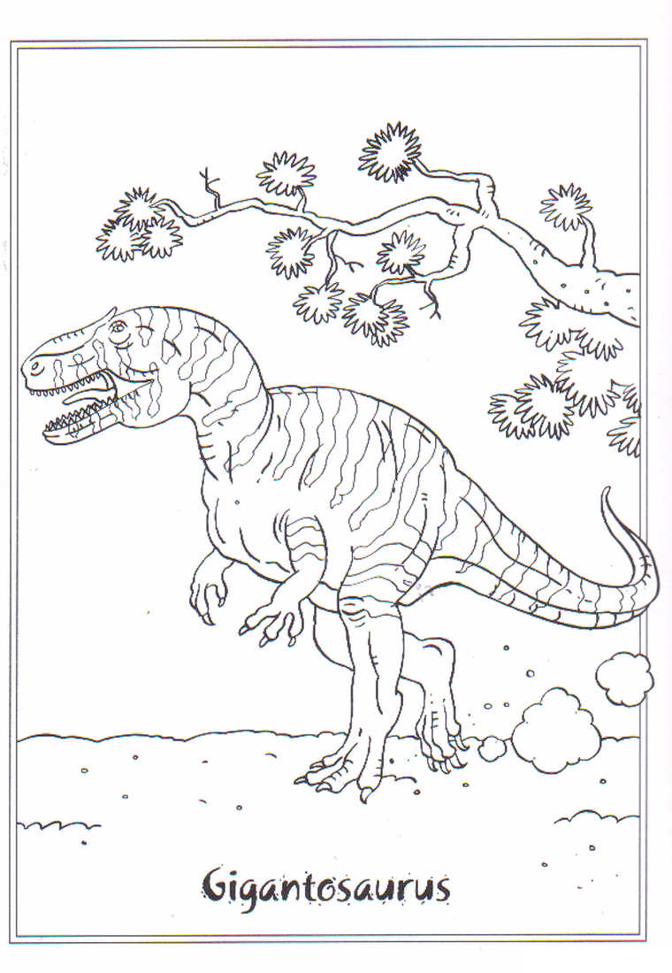 Gigantosaurus coloring page