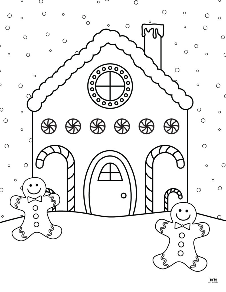 Gingerbread man coloring pages