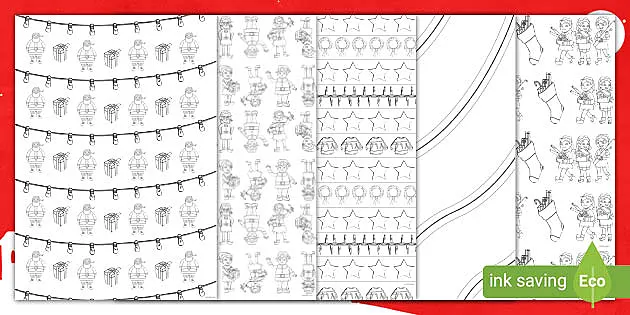 Christmas printable wrapping paper