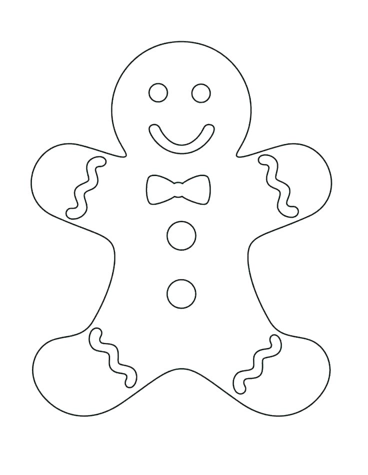 Coloring pages gingerbread man cookie coloring page