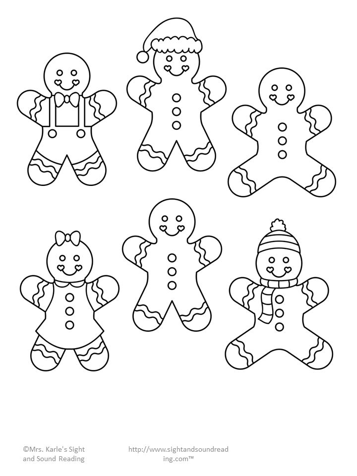 Gingerbread man cutout template mrs karles sight and sound reading christmas coloring pages christmas drawing christmas colors