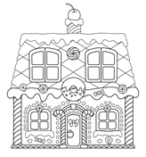 Christmas gingerbread coloring pages free coloring pages