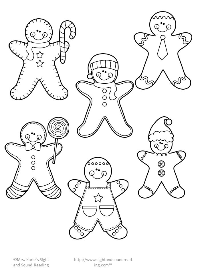 Fun gingerbread man cutout template lesson plan