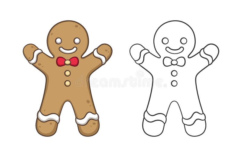 Gingerbread man coloring page stock illustrations â gingerbread man coloring page stock illustrations vectors clipart