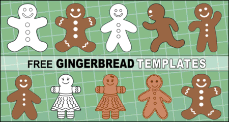 Gingerbread man templates printable outlines and patterns â diy projects patterns monograms designs templates