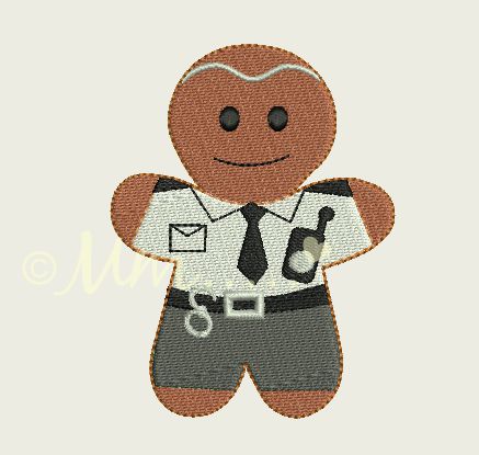 Gingerbread police designs