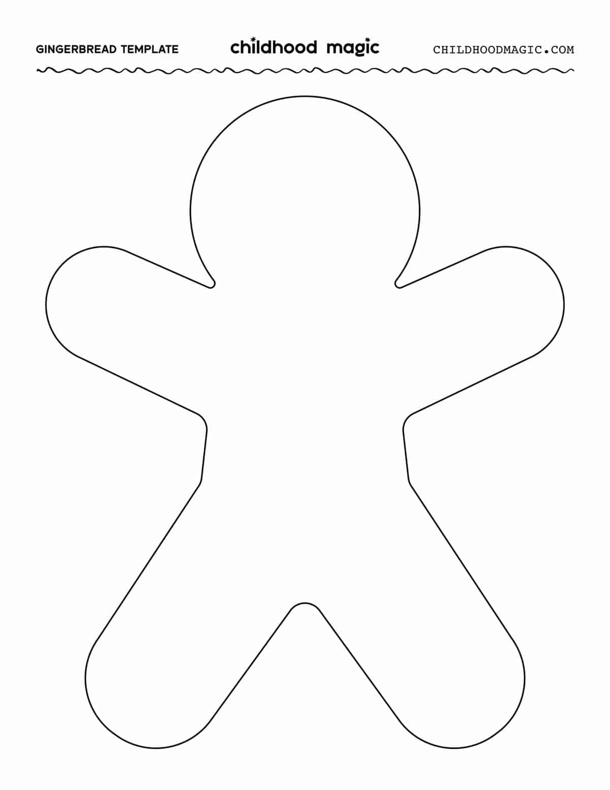 Gingerbread man template