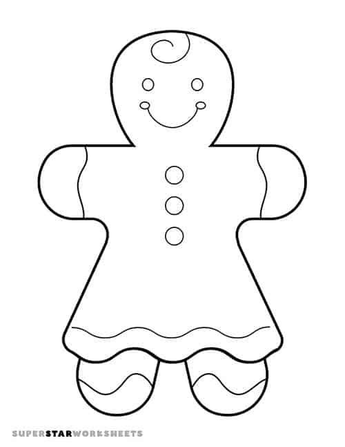 Gingerbread man template