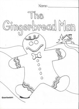 Gingerbread man activities gingerbread man activities gingerbread man coloring page flip book