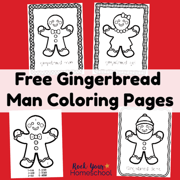 Gingerbread man coloring pages