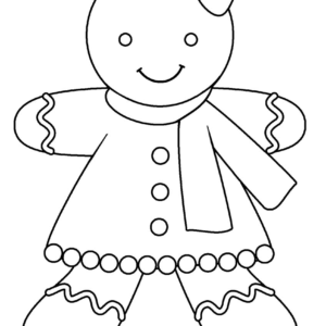 Gingerbread man coloring pages printable for free download