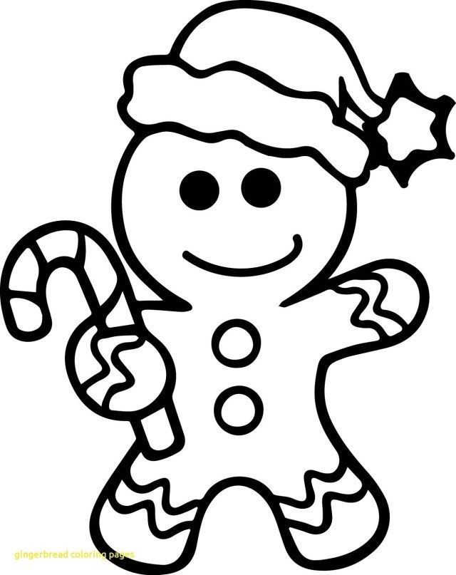 Creative picture of gingerbread coloring pages