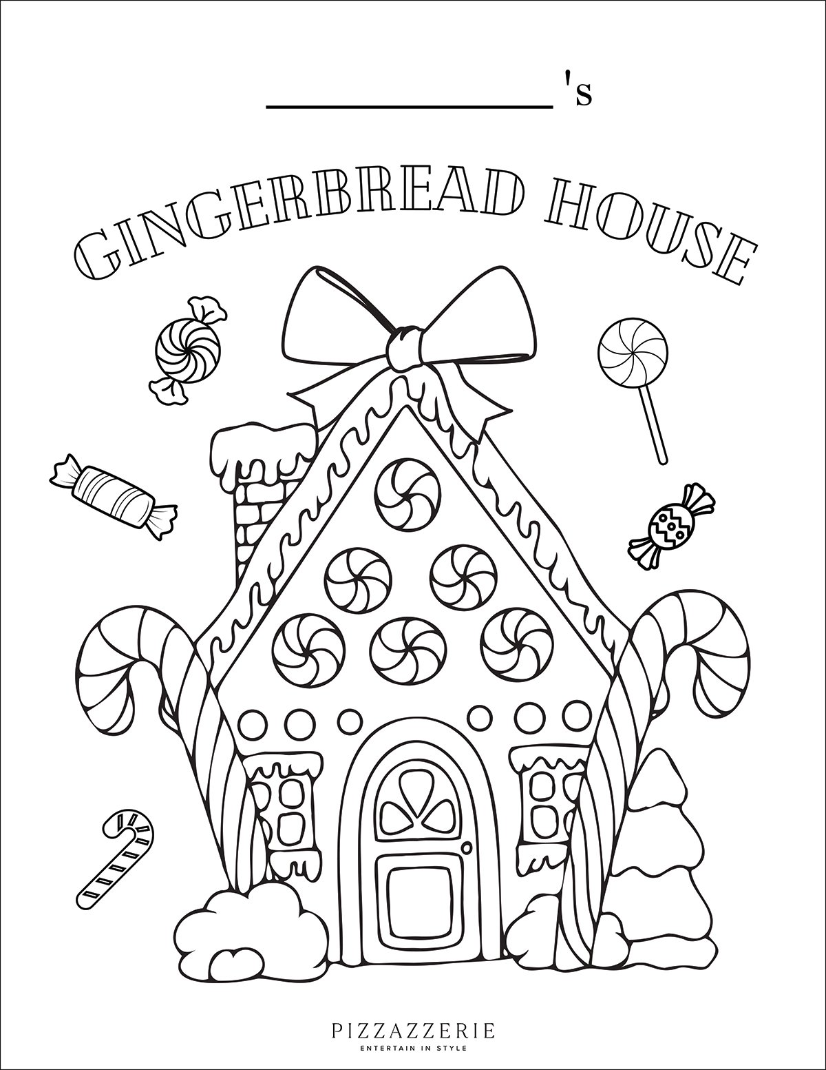 Gingerbread house coloring pages free printable pdfs