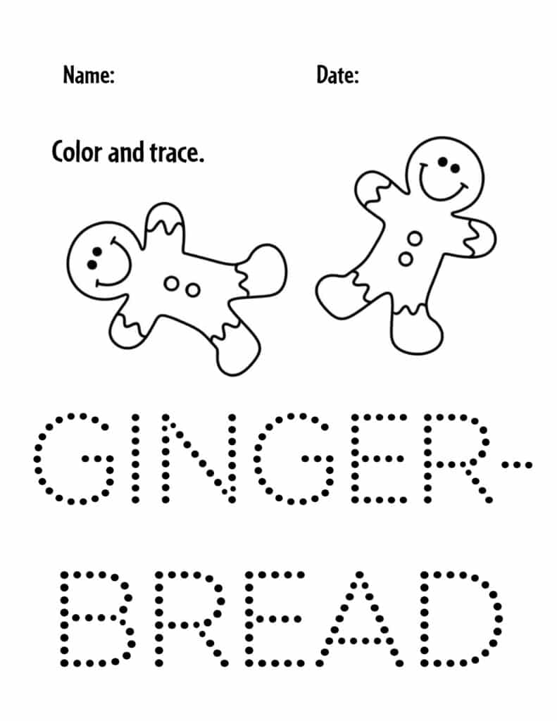 Gingerbread man theme activities for preschool free