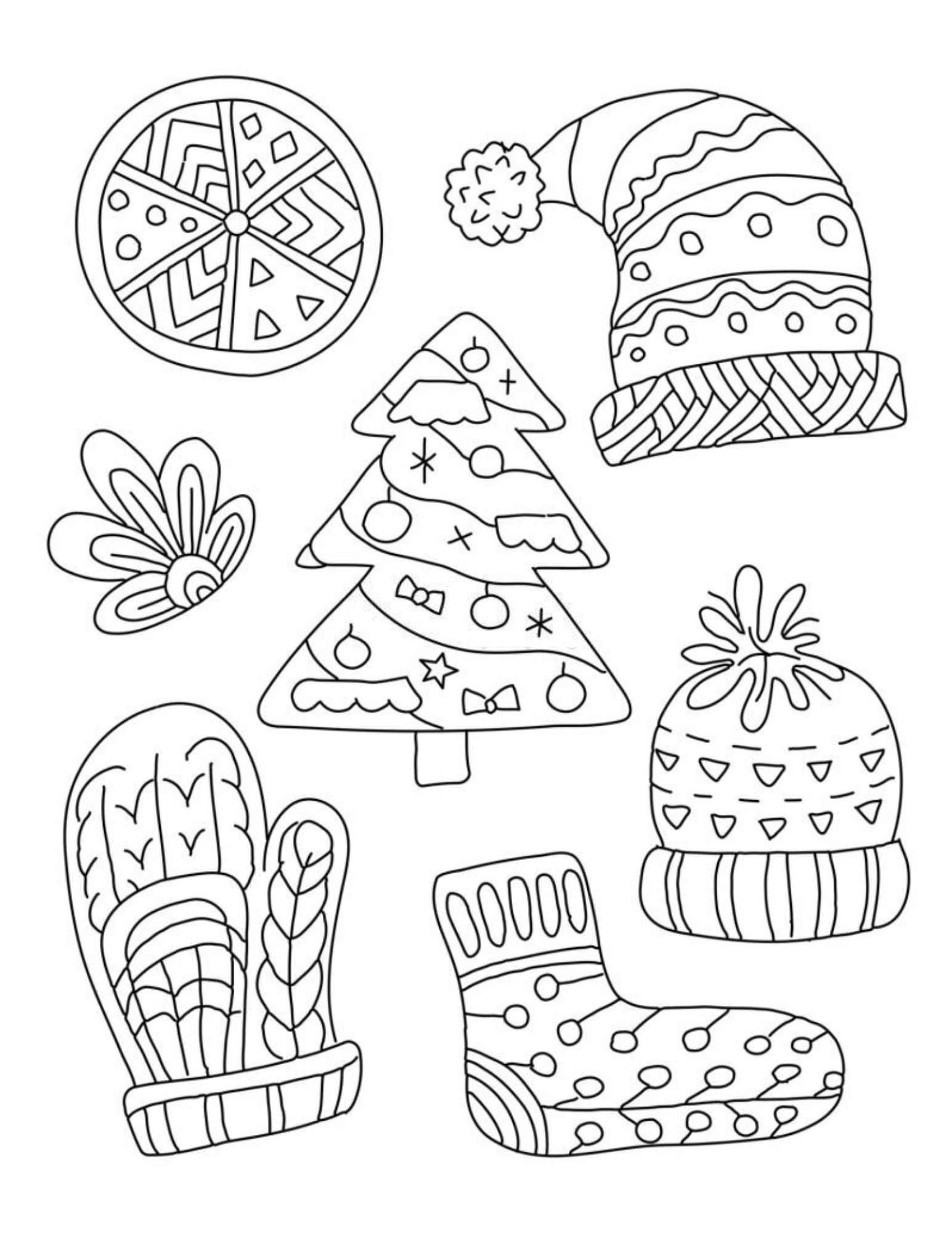 Christmas gingerbread vector coloring pages winter newyear doodle mandala made by teachers