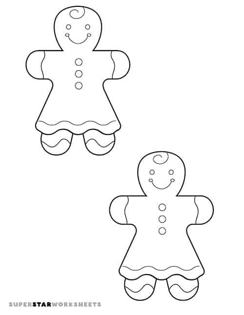 Gingerbread man template