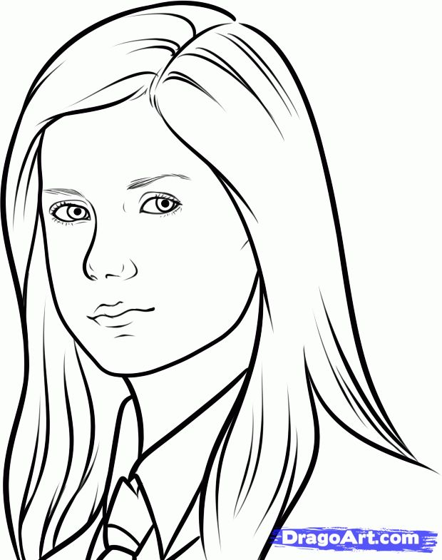 Ginny potter colouring pages harry potter coloring pages harry potter art drawings harry potter colors