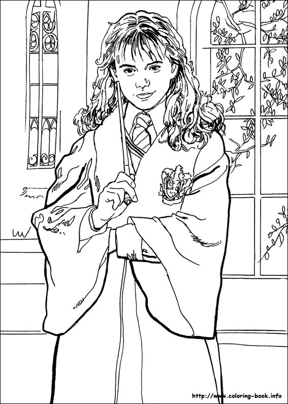 Harry potter coloring picture