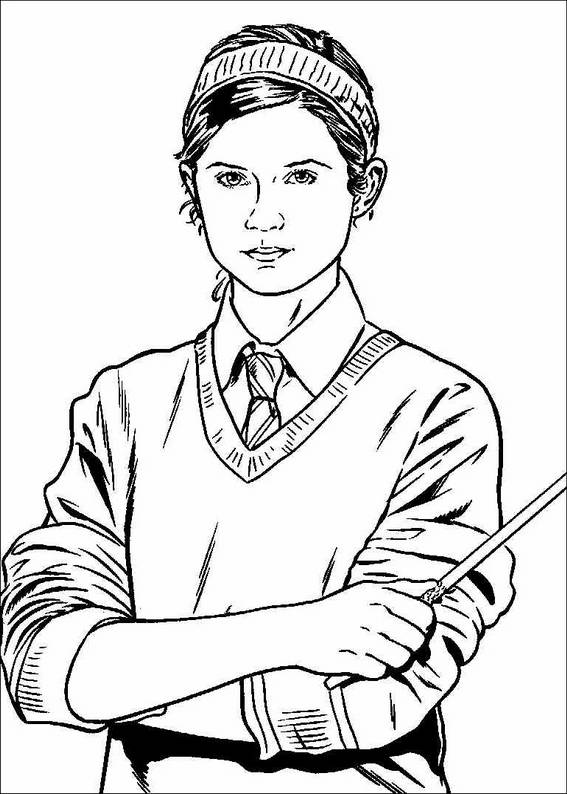 Harry potter coloring page