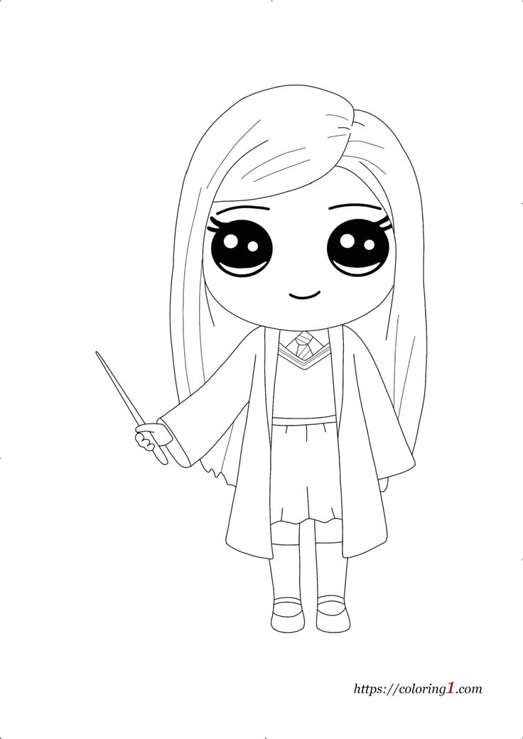 Harry potter ginny weasley coloring pages