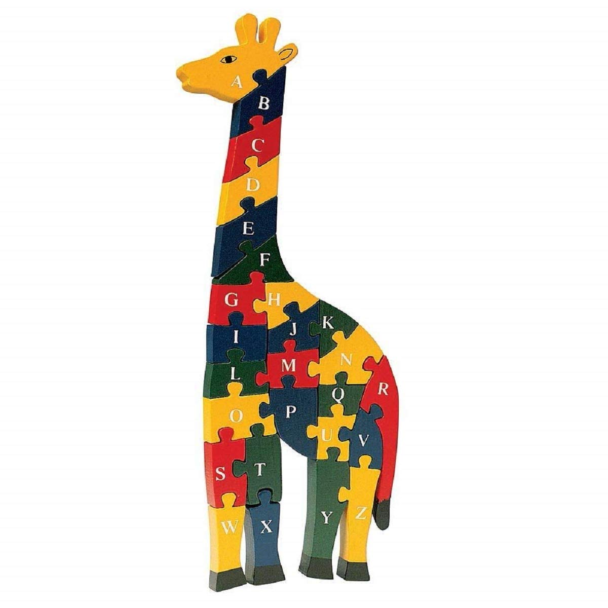 Craft hand wooden giraffe puzzle