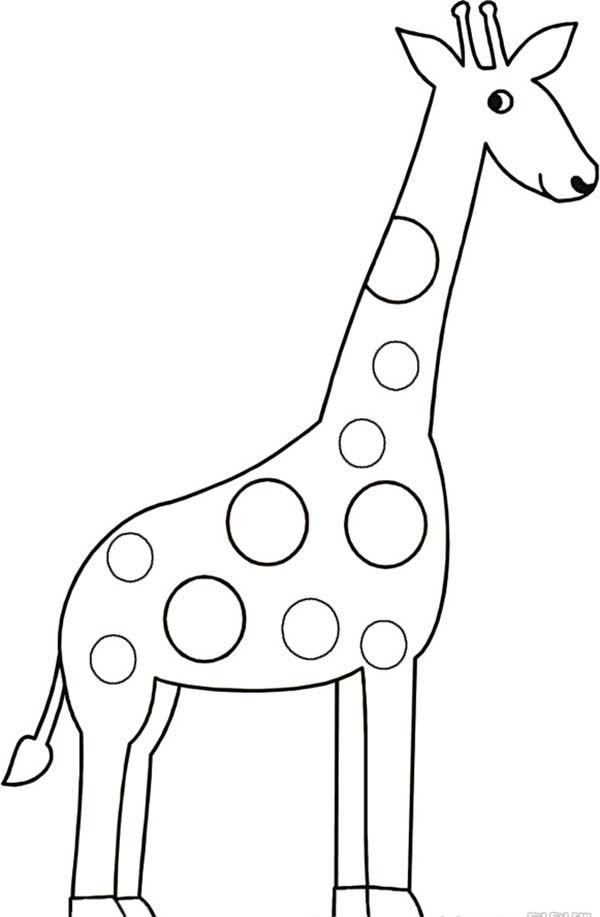 Giraffe drawing coloring page giraffe drawing easy drawings outline drawings