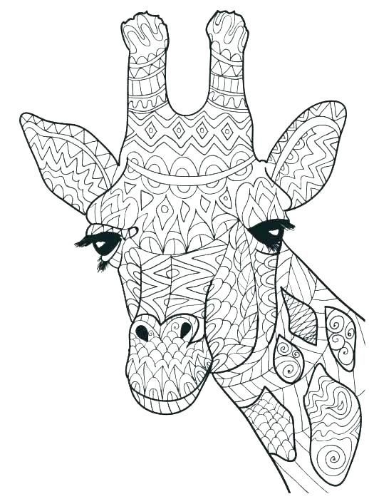 Cute giraffe coloring pages pdf printable