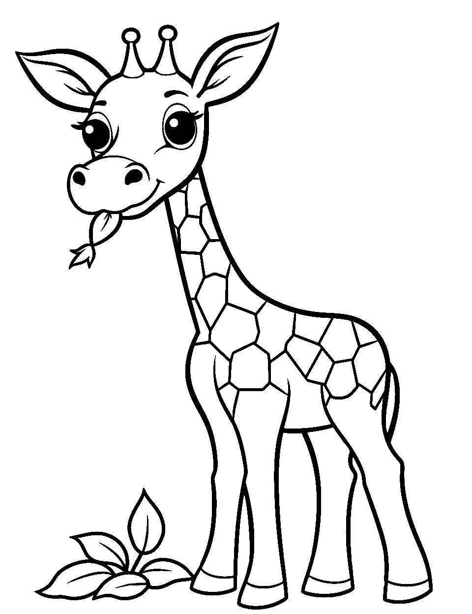 Giraffe coloring pages free printable sheets