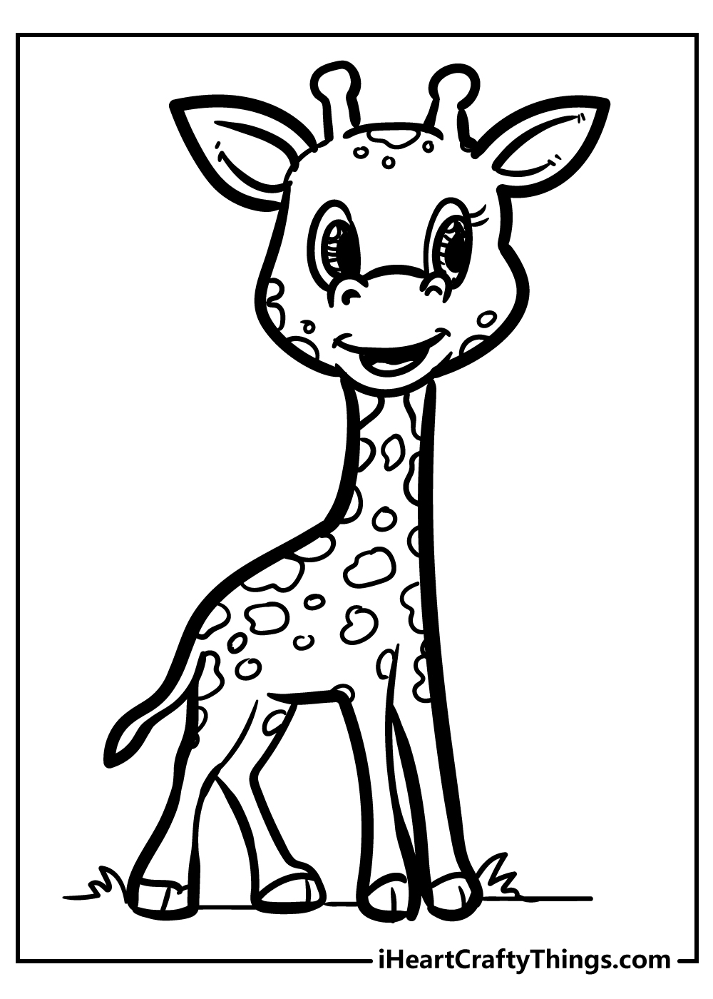 Giraffe coloring pages free printables