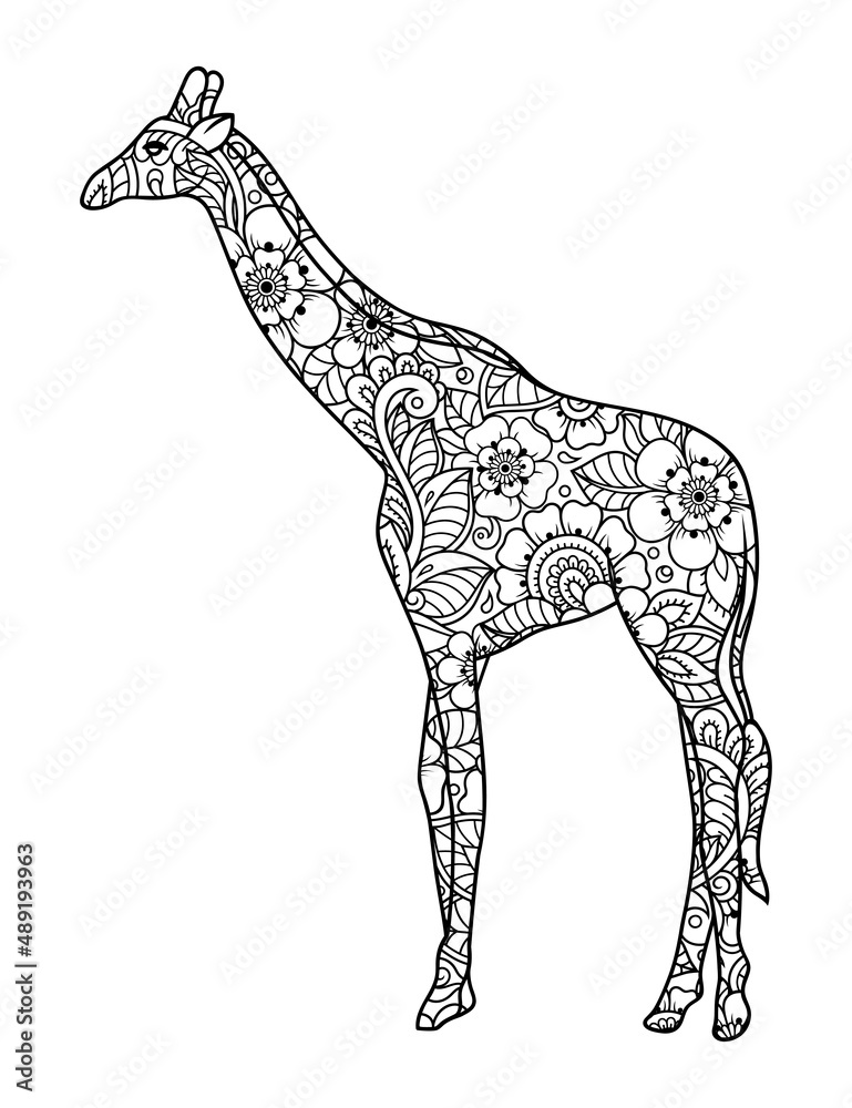 Hand drawn vector illustration doodle stylized animal
