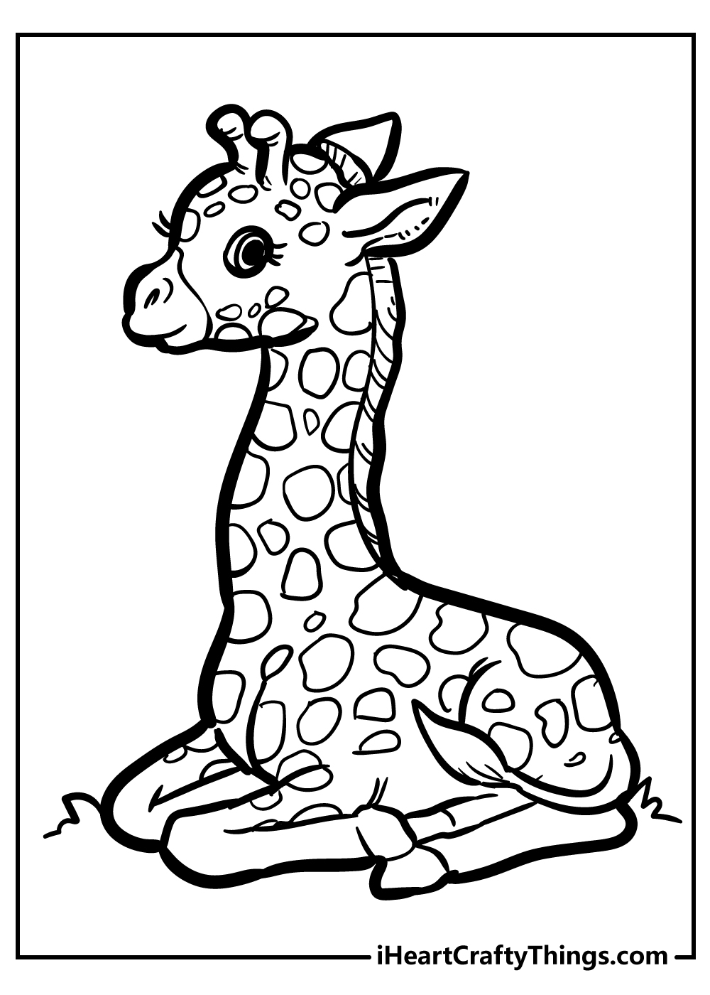 Giraffe coloring pages free printables