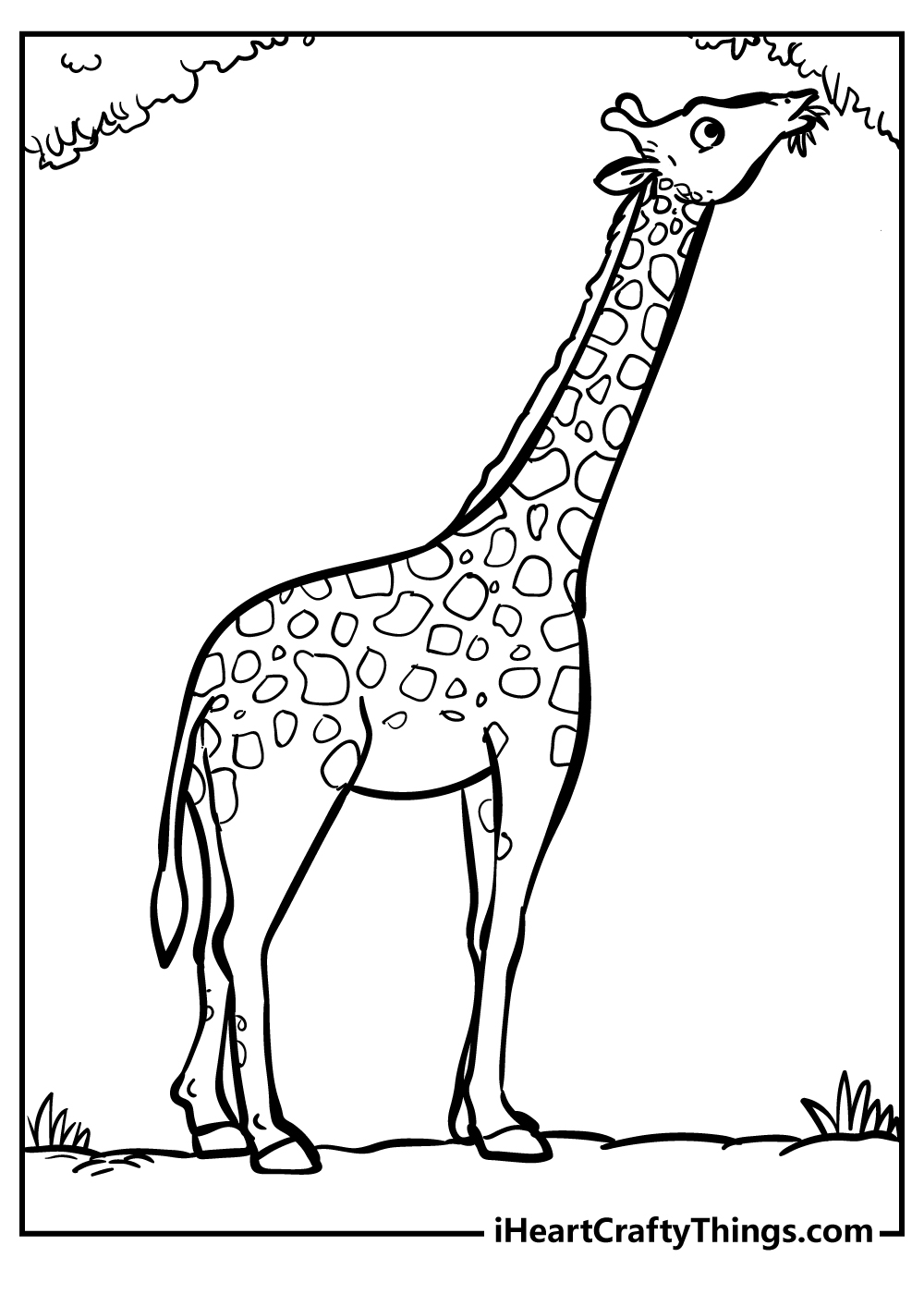 Giraffe coloring pages free printables