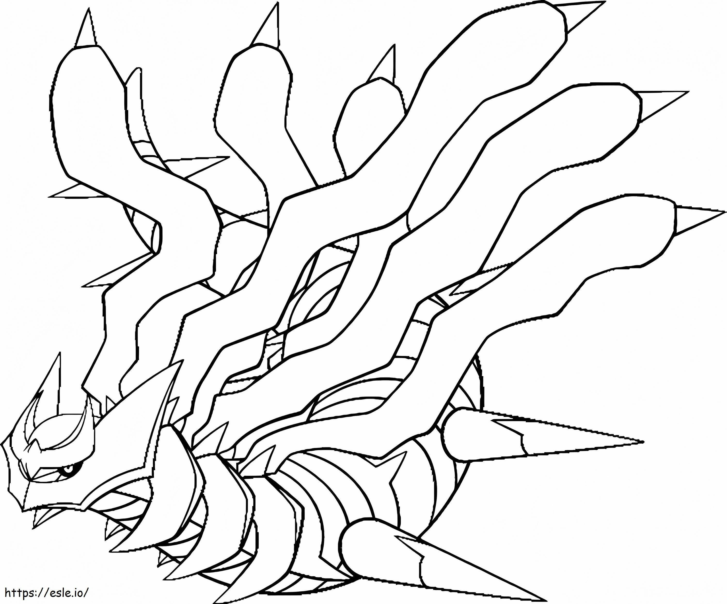 Pokãmon giratina coloring page