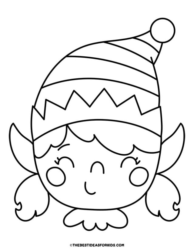 Elf coloring pages free printables