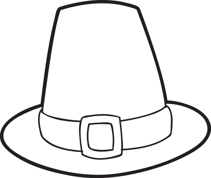 Printable pilgrim hat coloring page for kids pilgrim hat thanksgiving coloring pages thanksgiving hat