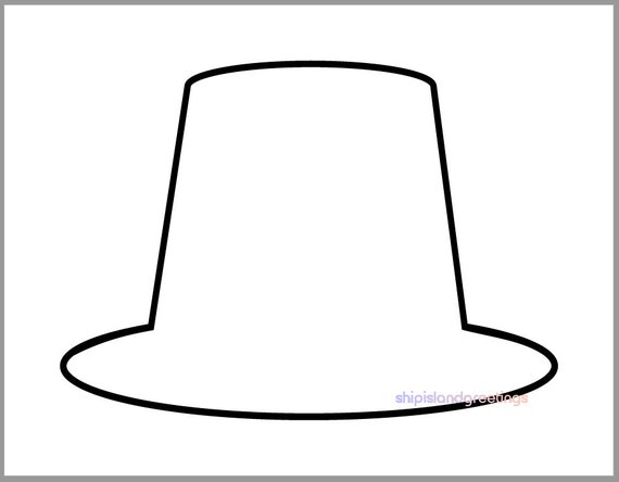 Inch pilgrim hat template