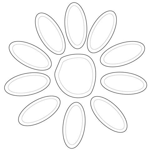 Girl scout daisy petals coloring page free printable coloring pages