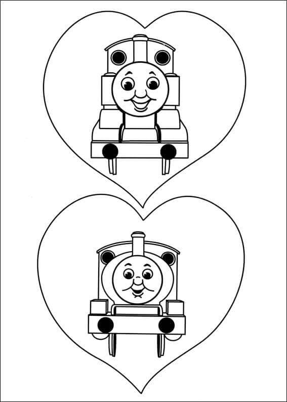 Thomas and girlfriend coloring page