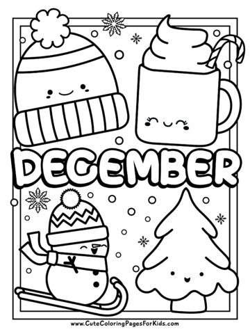 Cute coloring pages for kids