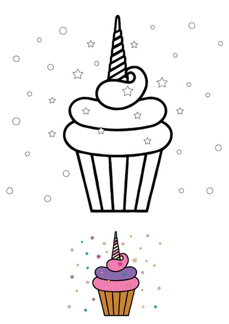 Unicorn cake coloring pages coloring pages free printable coloring unicorn coloring pages