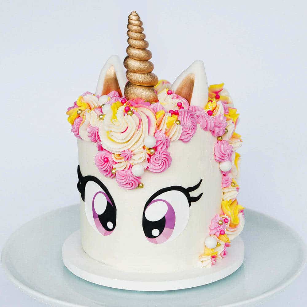 Unicorn cake tutorial free eye printable sugar geek show