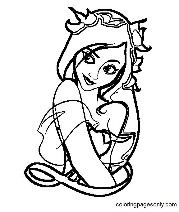 Giselle coloring pages cinderella coloring pages free disney coloring pages ariel coloring pages