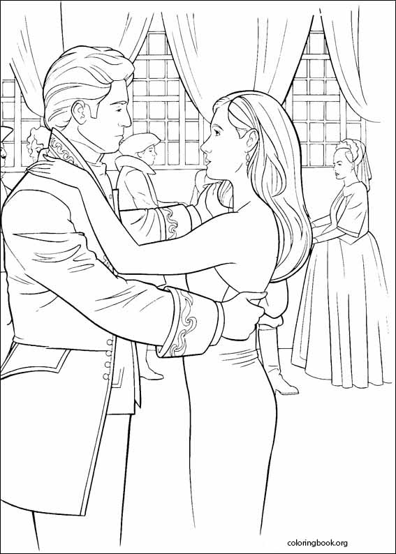 Enchanted coloring page