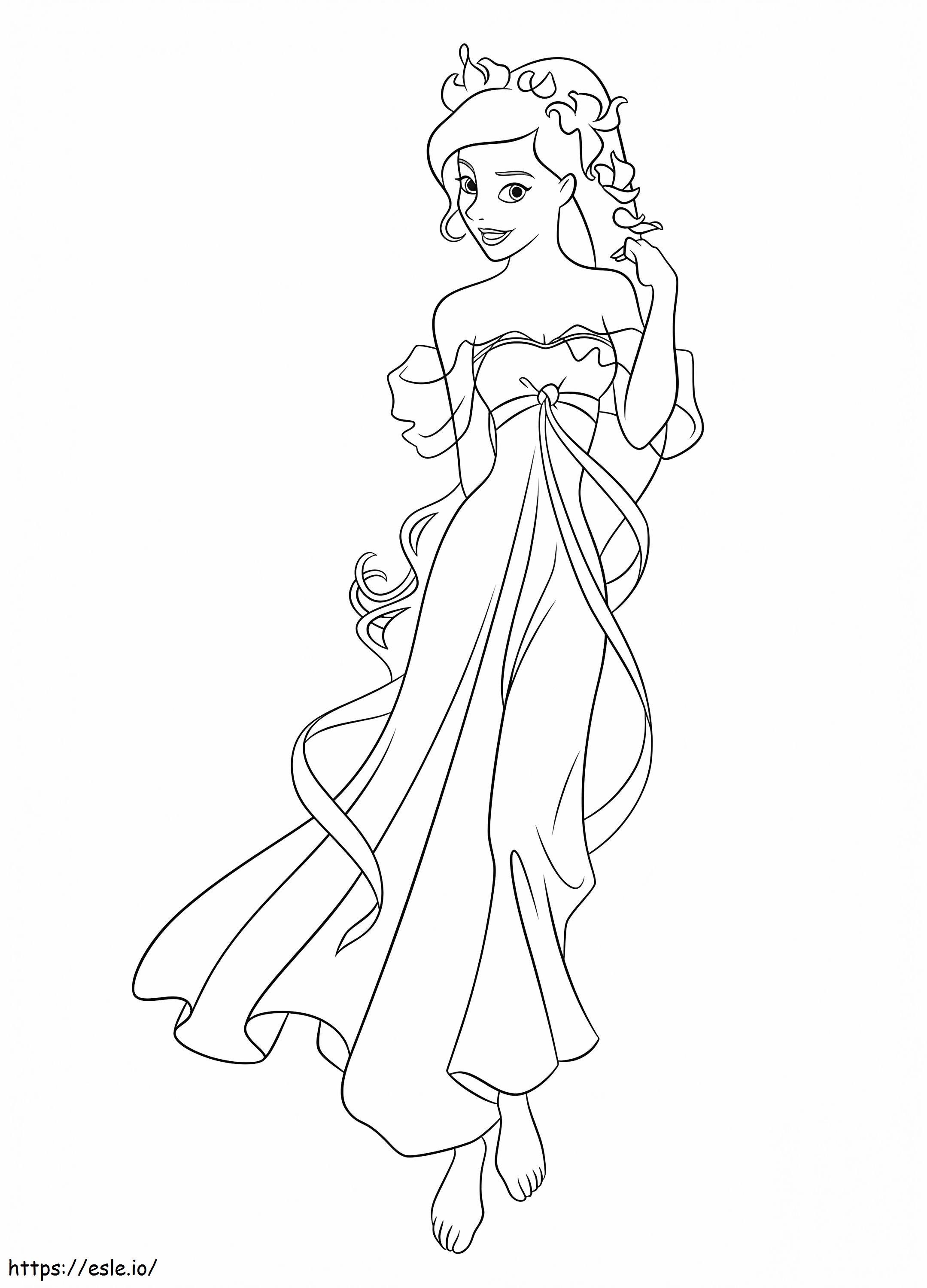 Enchanted giselle coloring page